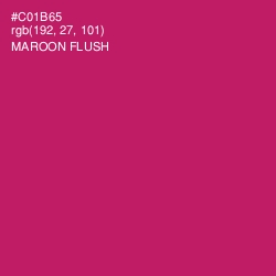 #C01B65 - Maroon Flush Color Image